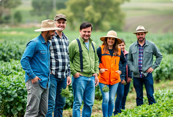 Equipo de Agrosantini comprometido con el desarrollo agrícola
